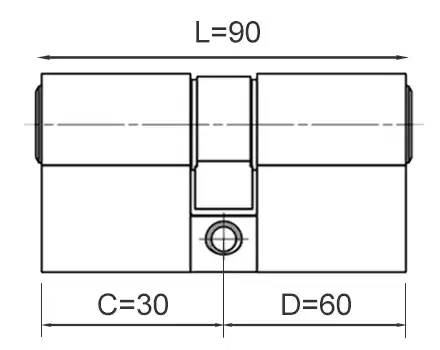 Długość wkładki 30+60