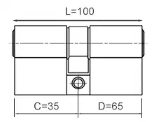 Długość wkładki 35x65