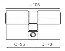 Długość wkładki 35x70