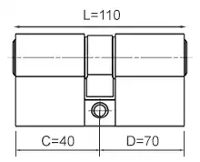 Długość wkładki 40x70
