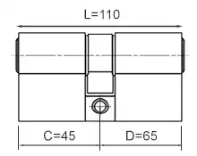 Długość wkładki 45x65