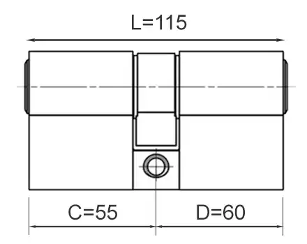 Długość wkładki 55x60