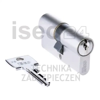 ISEO F6 Extra wkładka bębenkowa dwustronna  (klucz/klucz) 30x60, niklowana matowa