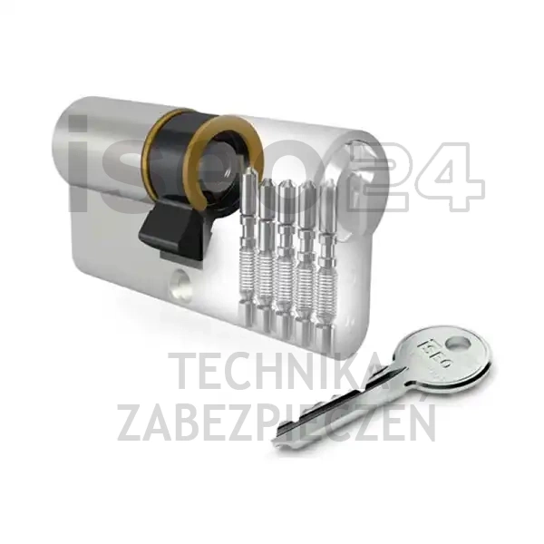 ISEO F5 wkładka bębenkowa dwustronna  (klucz/gałka) 30Gx40 gałka od 30, niklowana matowa