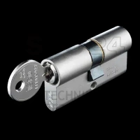 ISEO F5 wkładka bębenkowa dwustronna  (klucz/klucz) 45x55, niklowana matowa