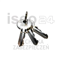 ISEO F5 wkładka bębenkowa dwustronna  (klucz/klucz) 25x25, niklowana matowa