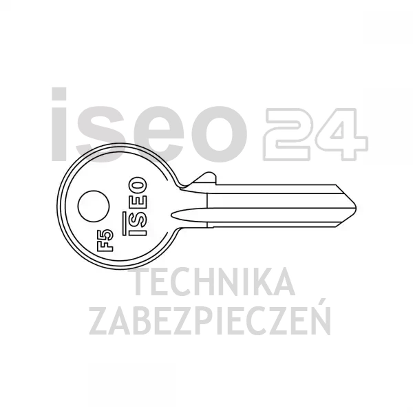 KLUCZ DO WKŁADKI F5 DŁUGOŚĆ 26,6mm DOROBIONY/WYKONANY W SYSTEMIE